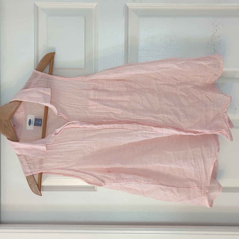 Vintage Old Navy Pink Sleeveless Blouse Size Small